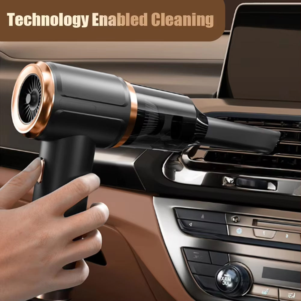 Handheld Cordless Auto Vacuum – 45000Pa High-Power Suction for Cars, Upholstery & Pet Hair | 5-in-1 Wet/Dry Cleaner | Thomler