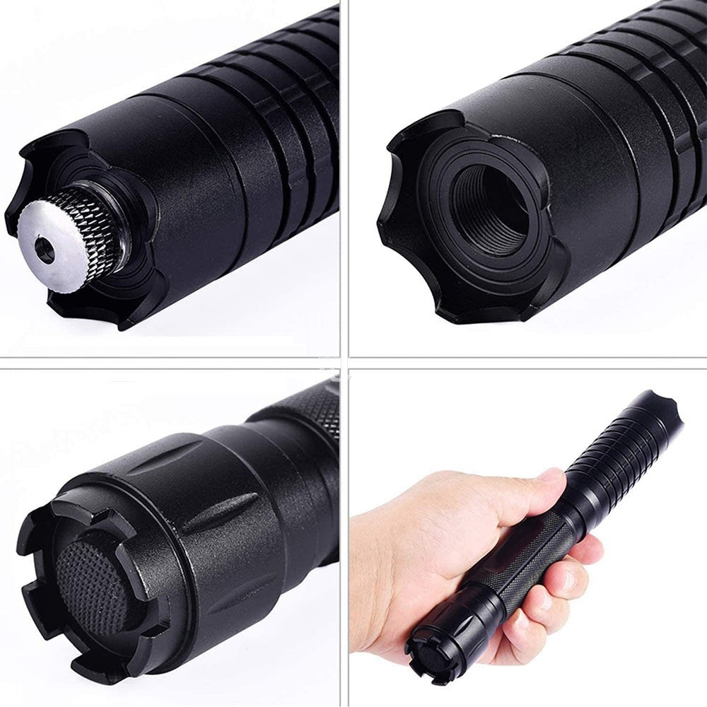 High-Power Blue Laser Pointer 450nm Adjustable Focus Aluminum Flashlight for Outdoor & Camping 16400 ft Range Rechargeable Tactical Light | Thomler