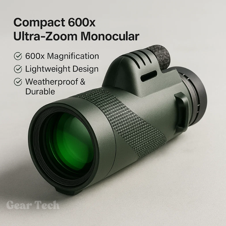 Pocket Monocular Telescope 60x Zoom HD Optics for Wildlife Watching Hiking Concerts Sporting Events Compact Lightweight Phone Camera Adapter | Thomler