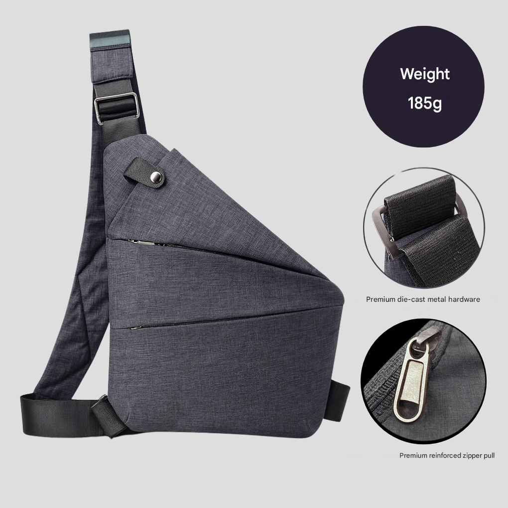 Compact Crossbody Sling Bag with RFID Protection & Secure Compartments for Travel & Daily Commute | Thomler