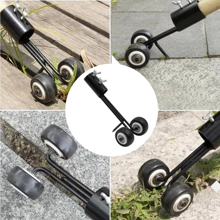 Dual-Hook Crack Weeder Tool for Paving & Driveways – Detachable Metal Weeding Head for Patio Gaps & Lawn Edges | Thomler