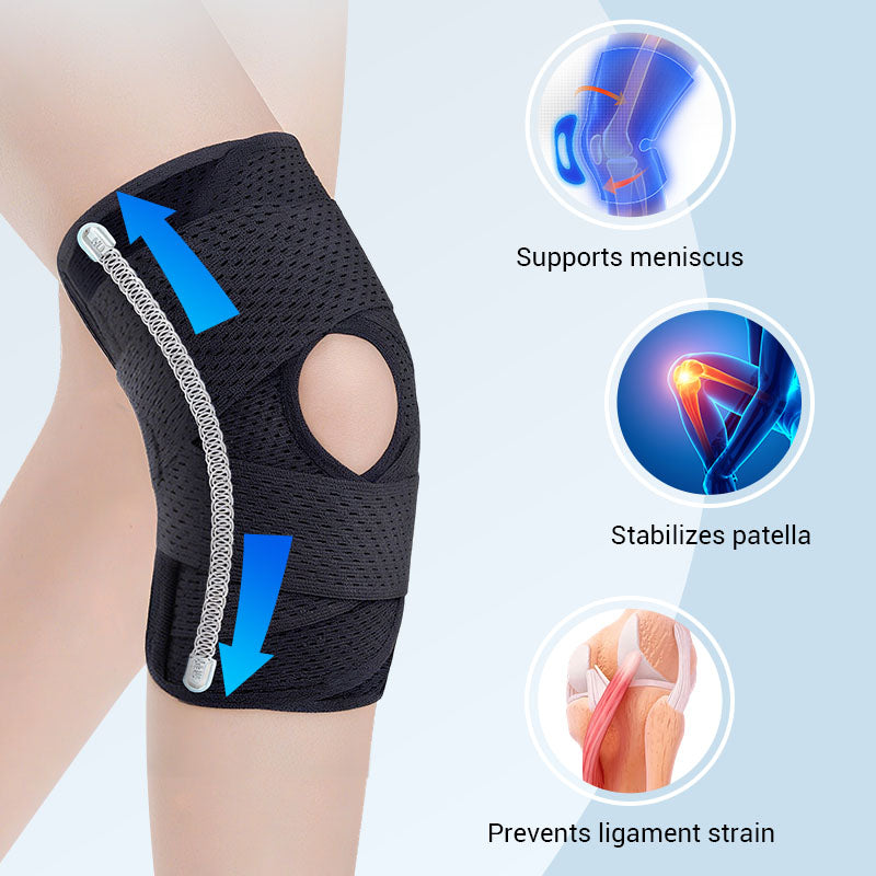 Adjustable Knee Support Brace with Stabilizing Straps – Breathable Compression Sleeve for Active Relief | Thomler