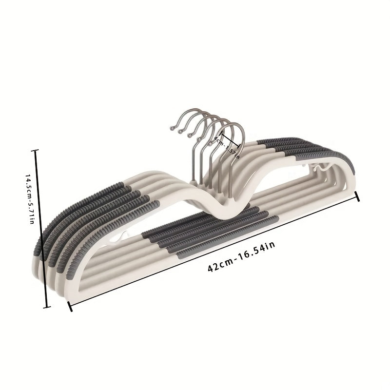 Rotating Short-Neck Space Saving Hangers with Non-Slip Grip for Closet Organization | Thomler