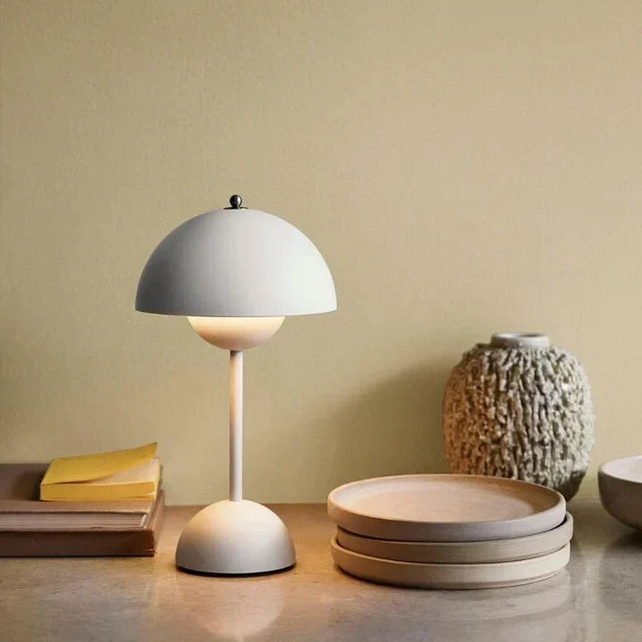 Rechargeable LED Table Lamp Touch Dimmable 12-Hour Battery Cordless Desk Light Warm White 2700K Indoor Outdoor IP44 for Living Room | Thomler