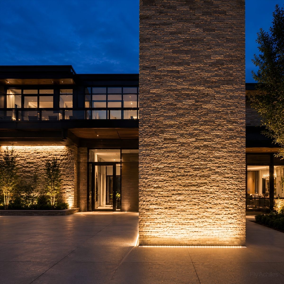 Recessed Linear LED Ground Uplight 39 in – Waterproof Garden Accent Fixture for Pathway Wall Outdoor Landscape Architecture | Thomler