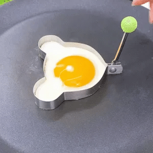 Silicone Breakfast Shaping Rings 10-Piece Set for Eggs Pancakes Omelets Kids Morning Meals Nonstick Easy-Release Kitchen Tools | Thomler