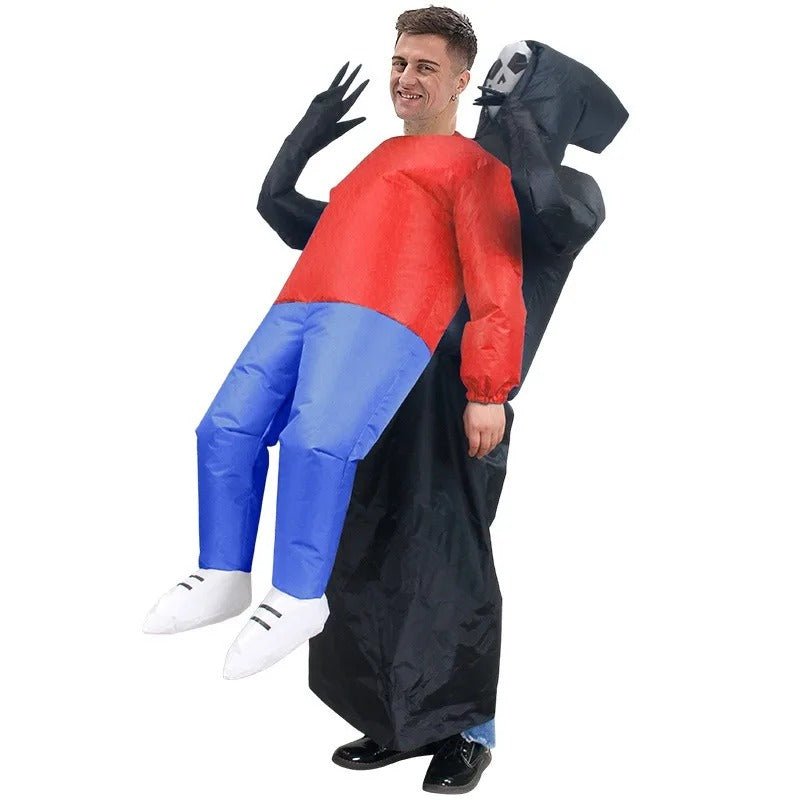 Spooky Reaper Air-Powered Halloween Outfit with Ghost Figure – Full-Body Party Costume | Thomler