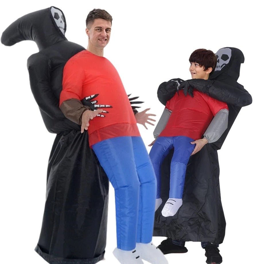 Spooky Reaper Air-Powered Halloween Outfit with Ghost Figure – Full-Body Party Costume | Thomler
