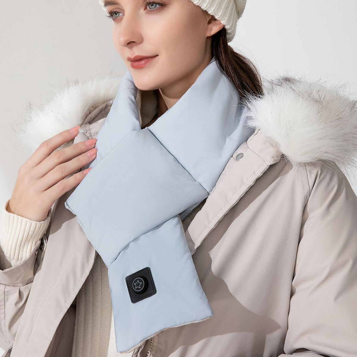USB-Powered Heated Neck Scarf – Adjustable Temperature Wrap for Cold Weather & Muscle Relief | Thomler