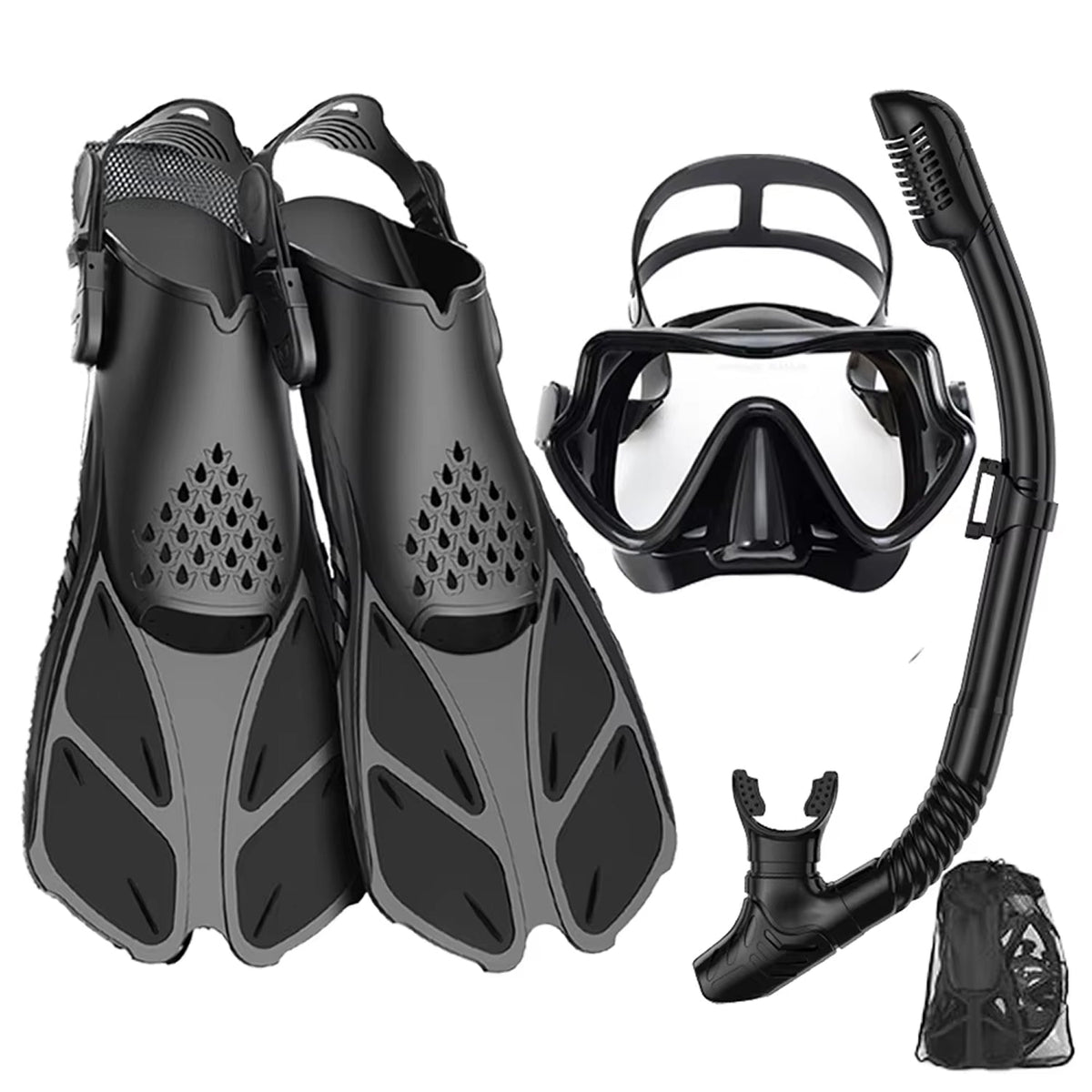 Full-Face Snorkel Mask with Fins & Dry-Top Tube – Wide-View Swim Gear for Ocean, Pool & Diving | Thomler