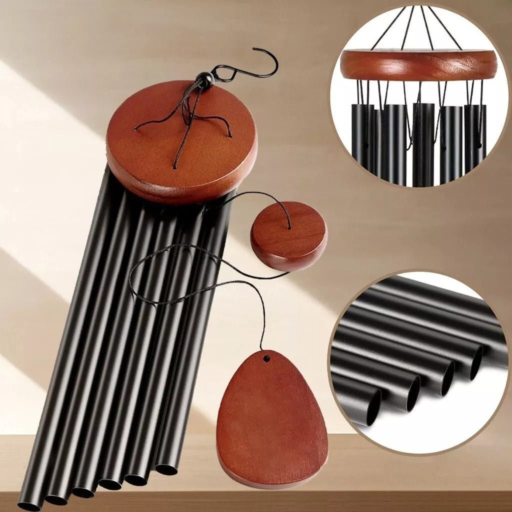 Outdoor Wind Chimes with Deep Resonant Tones - Aluminum Garden Chime for Patio Decor & Backyard Relaxation - Rustproof Hanging Bell Accent | Thomler