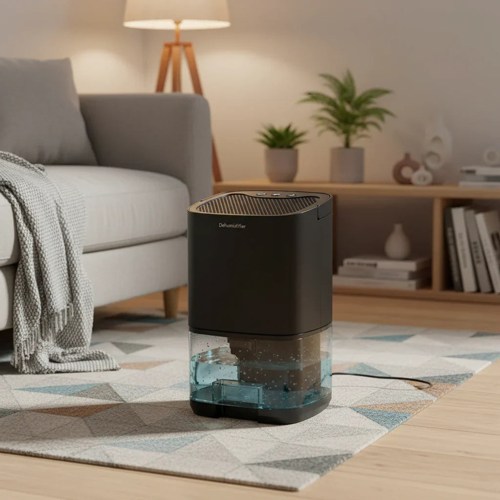 Compact Moisture Absorber for Bedroom, Office & Home – Quiet Operation | Thomler