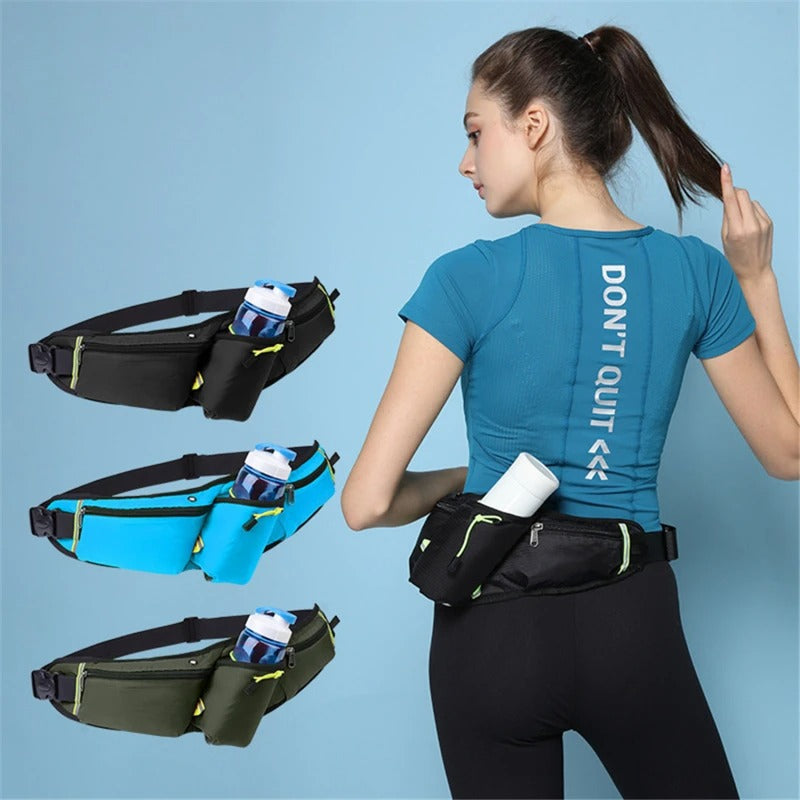 Hands-Free Hydration Waist Pouch for Runners – Stable Flask Carrier & Phone Storage | Thomler