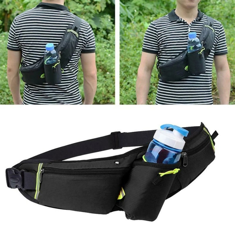 Hands-Free Hydration Waist Pouch for Runners – Stable Flask Carrier & Phone Storage | Thomler