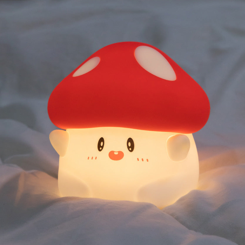 LED Mushroom Night Light for Kids – Rechargeable Touch Control Soft Glow Bedside Lamp with Timer – Cute Squishy Toddler Room Decor | Thomler