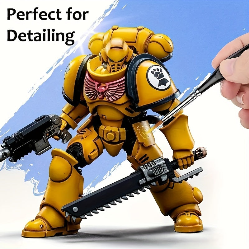 Fine Detail Brush for Painting – Precision Art Brush for Acrylic Oil Watercolor Canvas Work Model Building Miniatures | Thomler
