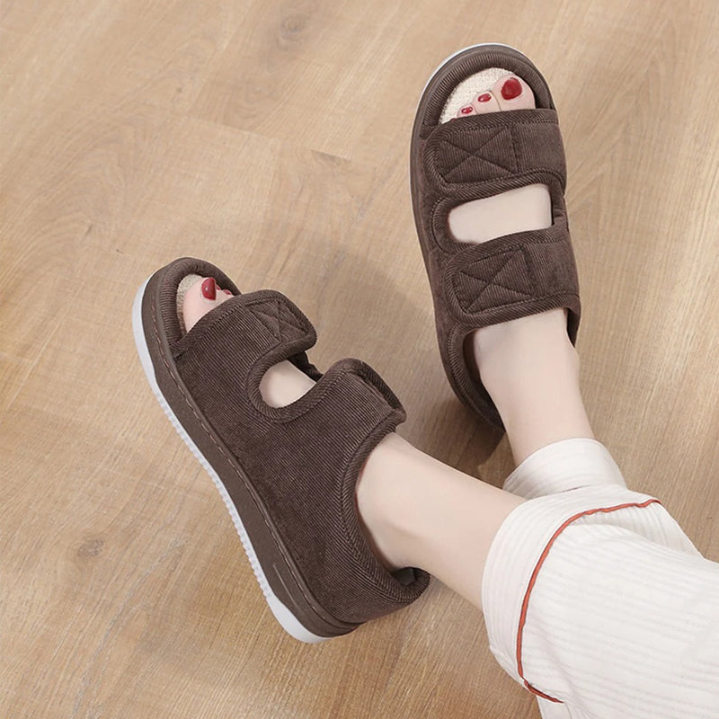 Adjustable Orthopedic Sandals for Edema Relief & Diabetic Foot Care – Wide Fit, Cushioned Sole, Breathable Open-Toe Design for Women & Men | Thomler
