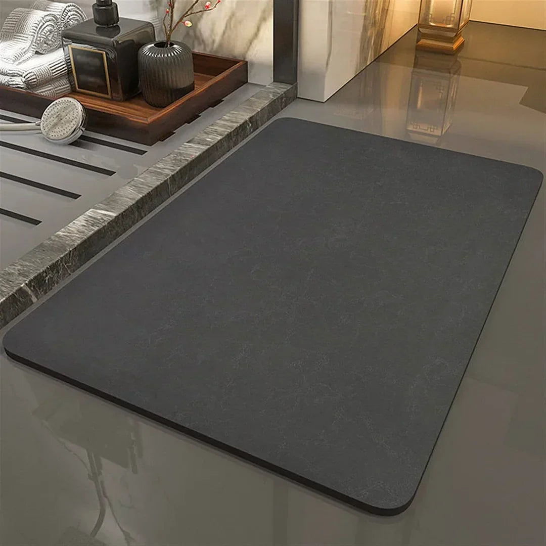 Quick-Dry Stone Bath Mat Non-Slip Absorbent Diatomaceous Earth Floor Mat for Shower Bathroom Bedroom Kitchen Eco-Friendly | Thomler