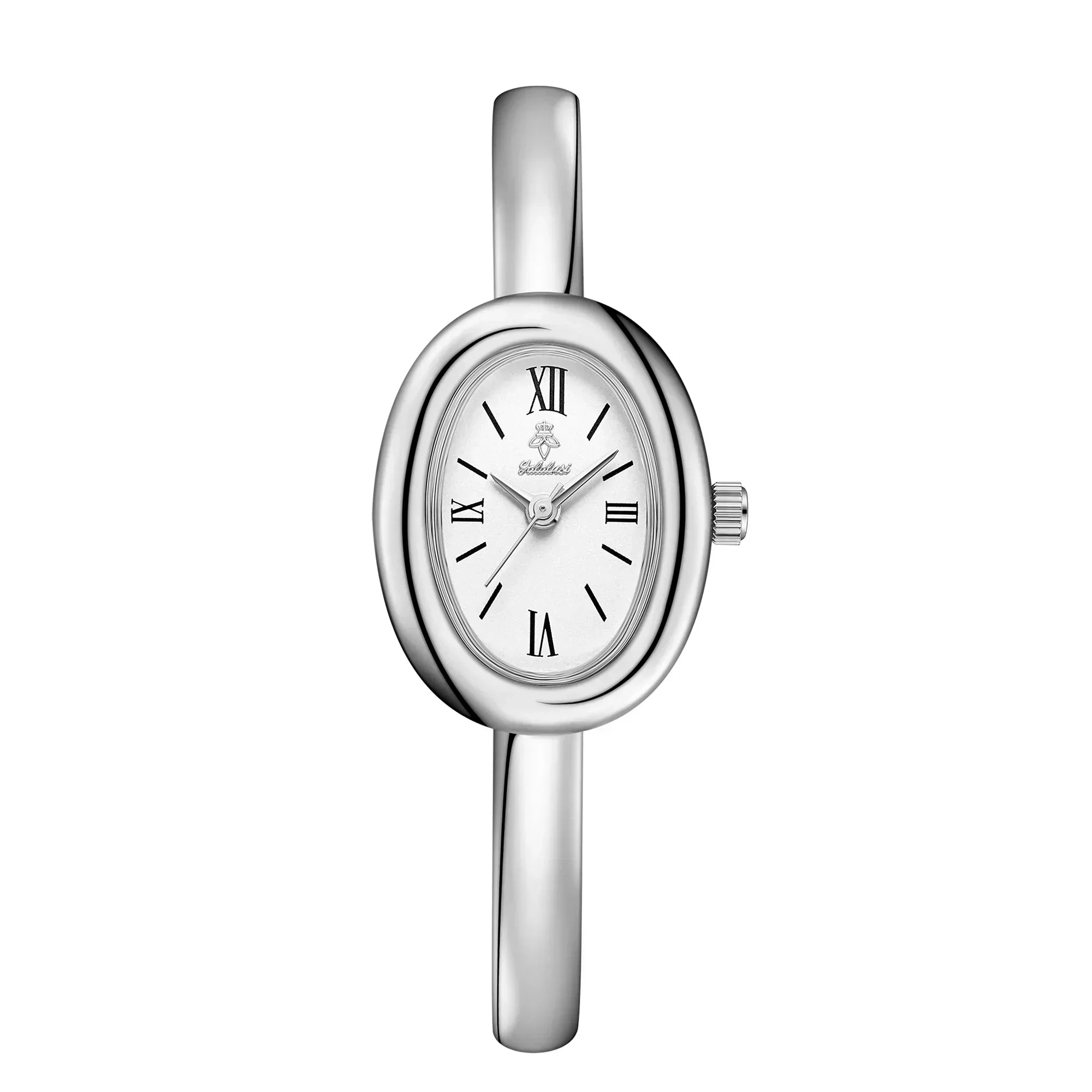 Women's Oval Dial Bangle Watch Stainless Steel Bracelet Timepiece for Everyday Dressy Casual Office Events Travel Gifts Analog Quartz Moveme | Thomler