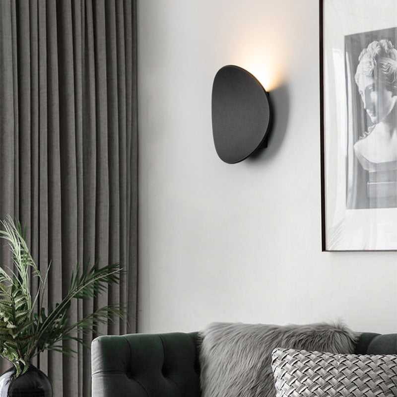 LED Wall Sconce – Round Aluminum Disk Light, 7W Modern Fixture for Bedroom, Hallway, Living Room & Office | Thomler