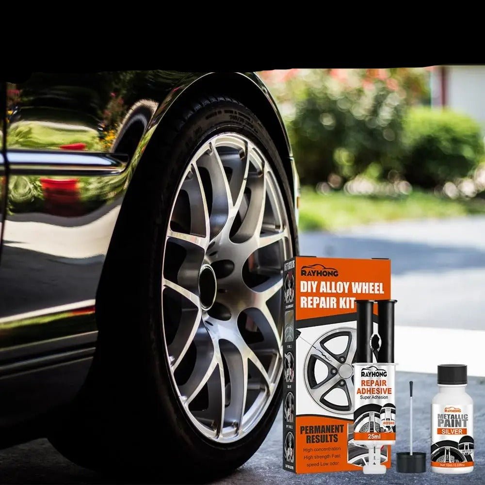 Metal Wheel Touch-Up Repair System for Scratched & Scuffed Car Rims – Restore Finish on Aluminum, Steel & Chrome Wheels at Home | Thomler