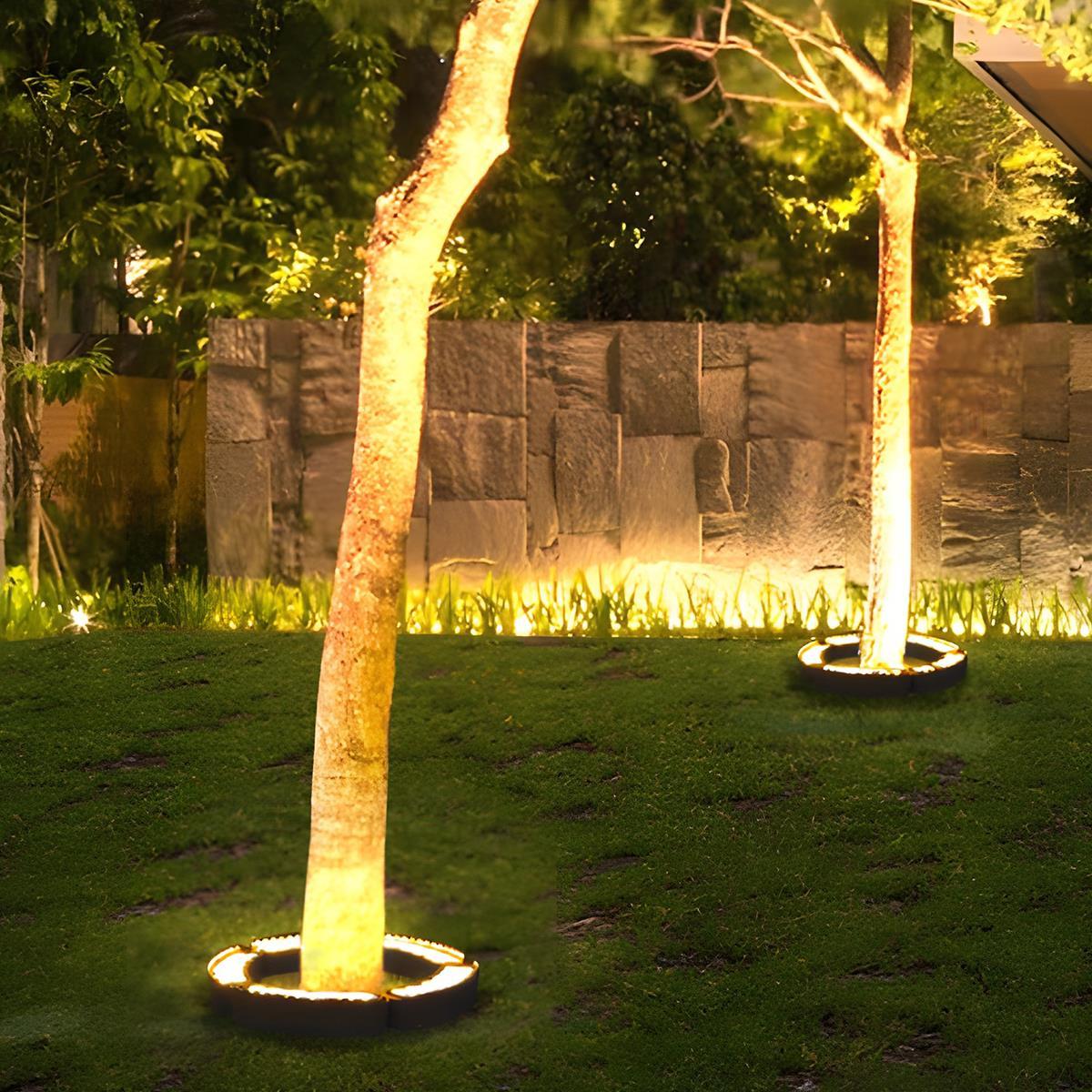 Garden Spotlight Cast Aluminium 24.5 cm 12W Black Outdoor Tree Pathway Landscape Spike Light | Thomler