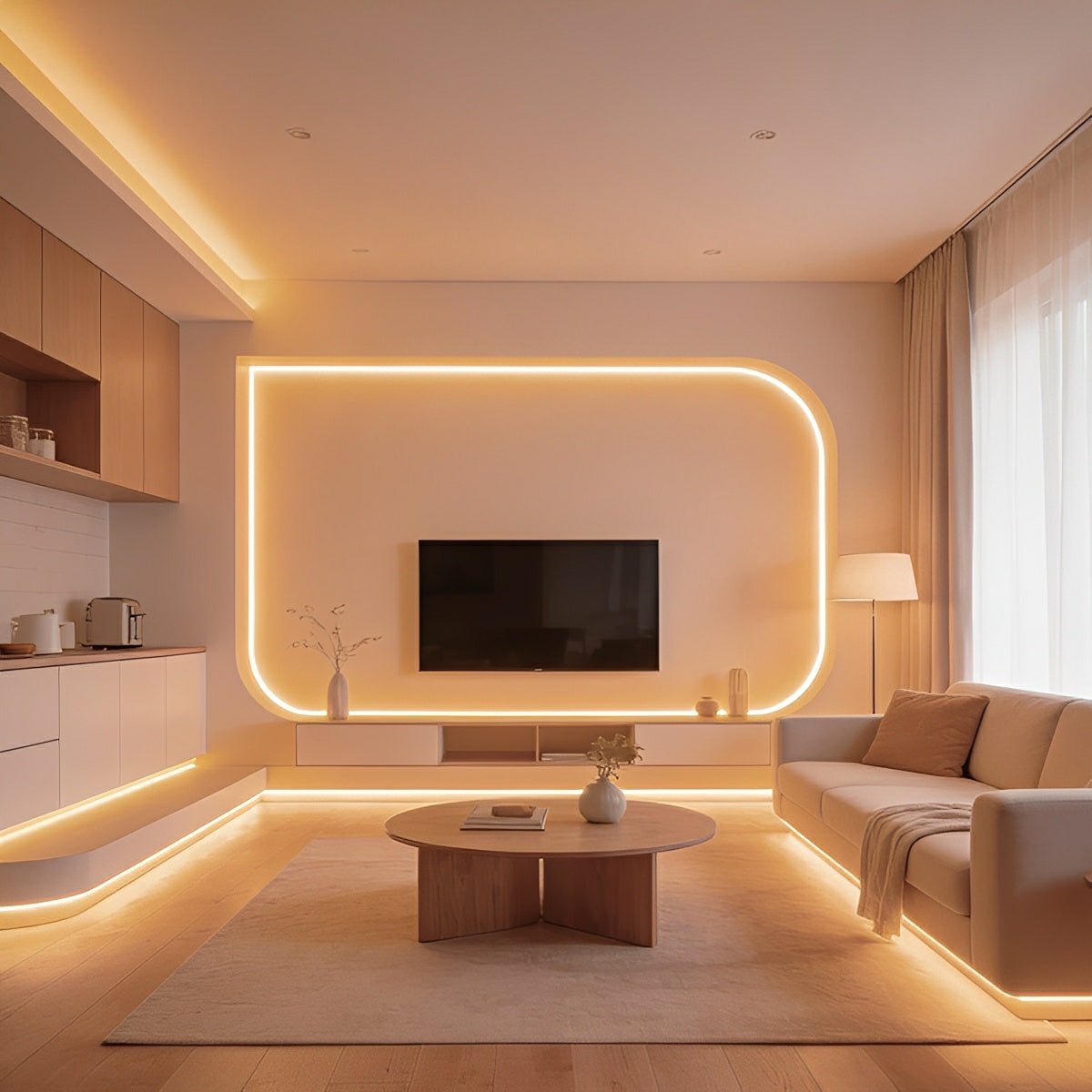 Customizable Silicone Neon LED Tape for Recessed Architectural Lighting – Cut-to-Fit Indoor Outdoor Strip | Thomler
