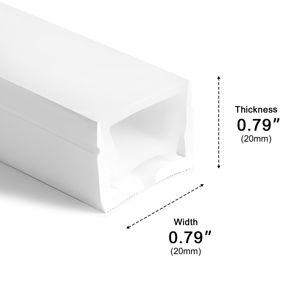 Customizable Silicone Neon LED Tape for Recessed Architectural Lighting – Cut-to-Fit Indoor Outdoor Strip | Thomler