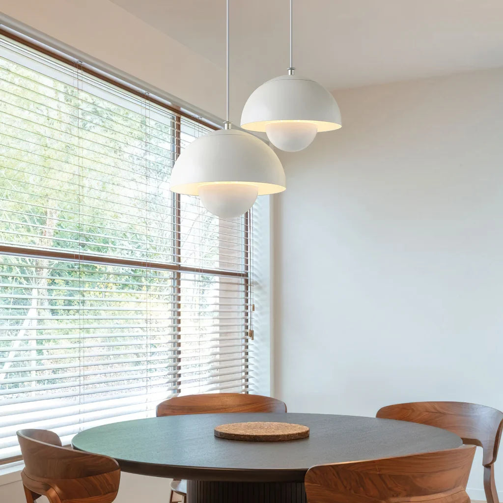 Pendant Light Metal 10 in Spherical Adjustable Living Room Dining Area Modern Chandelier Industrial Style LED Ceiling Fixture | Thomler