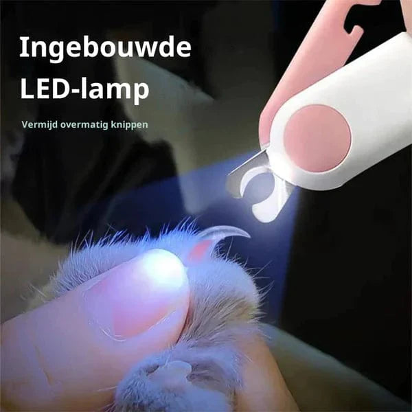 Pet Nail Clippers Plastic LED 10.5 cm Safe Precise Trimming For Dogs Cats Home Grooming Tool | Thomler