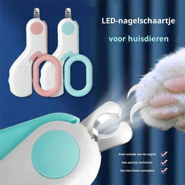 Pet Nail Clippers Plastic LED 10.5 cm Safe Precise Trimming For Dogs Cats Home Grooming Tool | Thomler