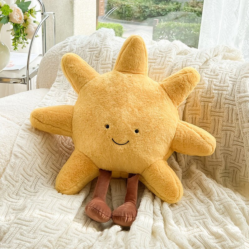 Kuschelkissen Sonne & Mond mit süßem Gesicht