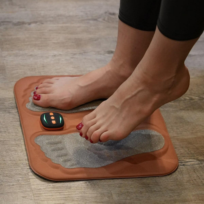 Foot Nerve Stimulation Mat for Neuropathy Pain Relief | EMS Therapy Pad | Circulation Booster for Tingling Feet | Rechargeable Massager with | Thomler