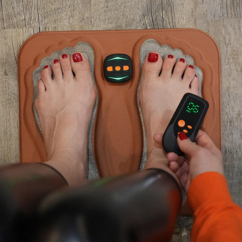 Foot Nerve Stimulation Mat for Neuropathy Pain Relief | EMS Therapy Pad | Circulation Booster for Tingling Feet | Rechargeable Massager with | Thomler