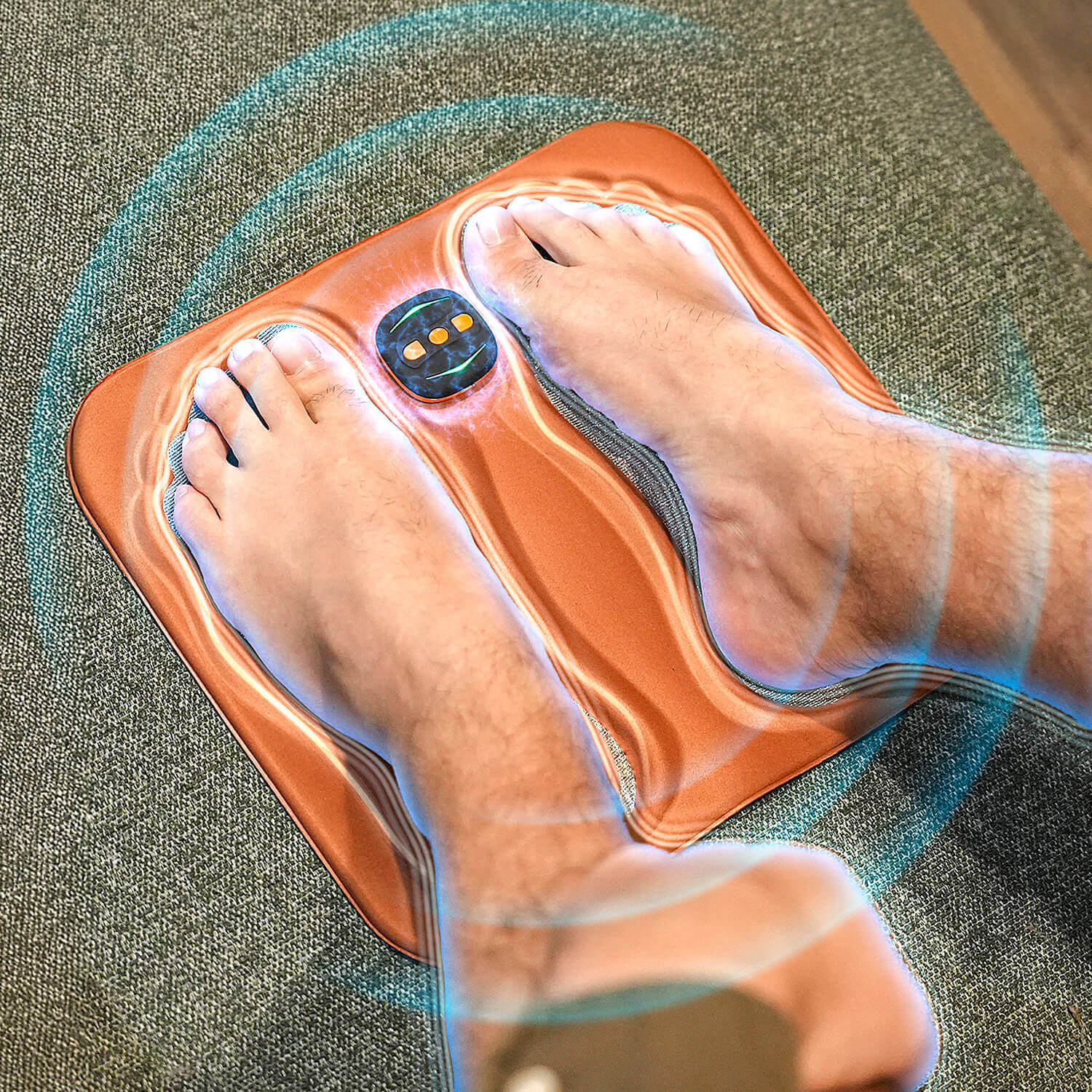 Foot Nerve Stimulation Mat for Neuropathy Pain Relief | EMS Therapy Pad | Circulation Booster for Tingling Feet | Rechargeable Massager with | Thomler