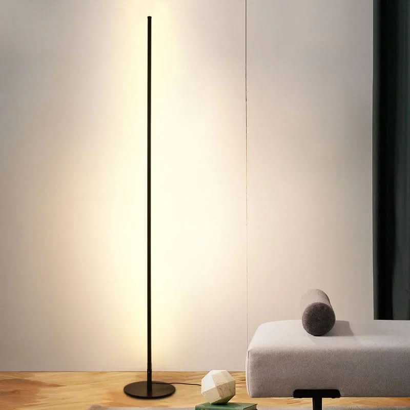Floor Lamp Metal 63 in Warm White LED Dimmable Living Room Reading Light Modern Slim Design | Thomler