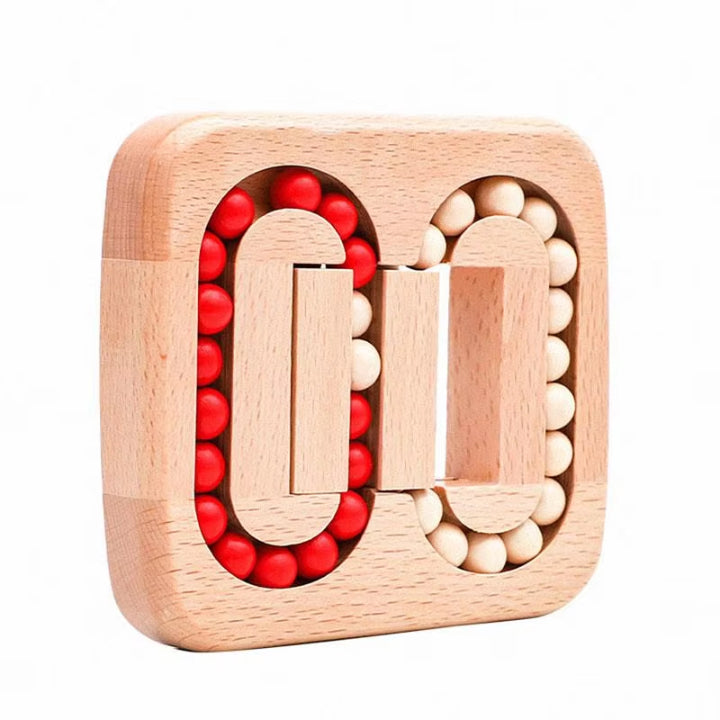 Rotating Puzzle Wooden 13.0 cm Desktop Relaxation Travel Fidget Toy Brain Teaser Stress Relief | Thomler