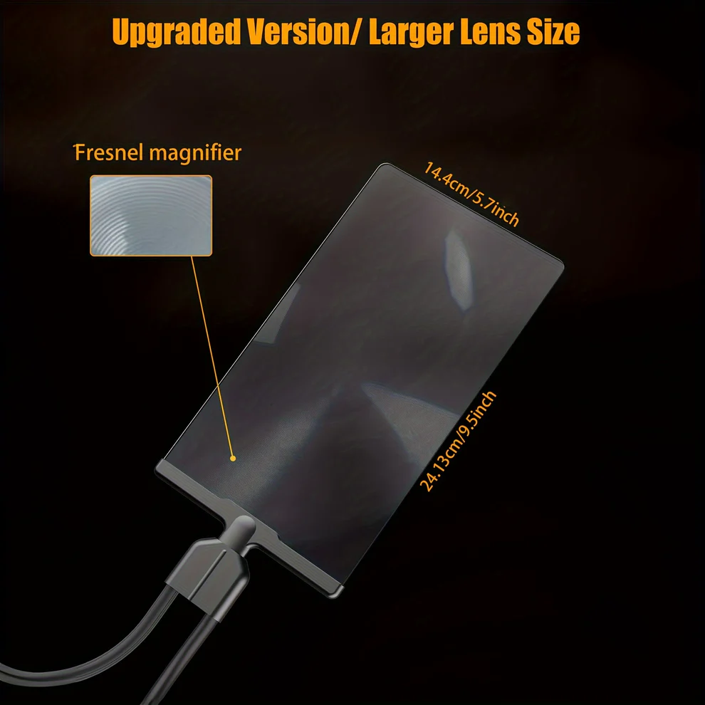 Adjustable Gooseneck Magnifier with Hands-Free Stand for Hobbies, Crafts, and Close-Up Work | Desktop Magnifying Tool for Seniors, Readers, | Thomler
