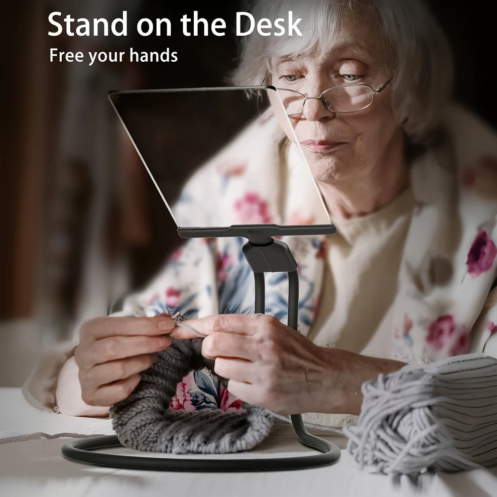 Adjustable Gooseneck Magnifier with Hands-Free Stand for Hobbies, Crafts, and Close-Up Work | Desktop Magnifying Tool for Seniors, Readers, | Thomler