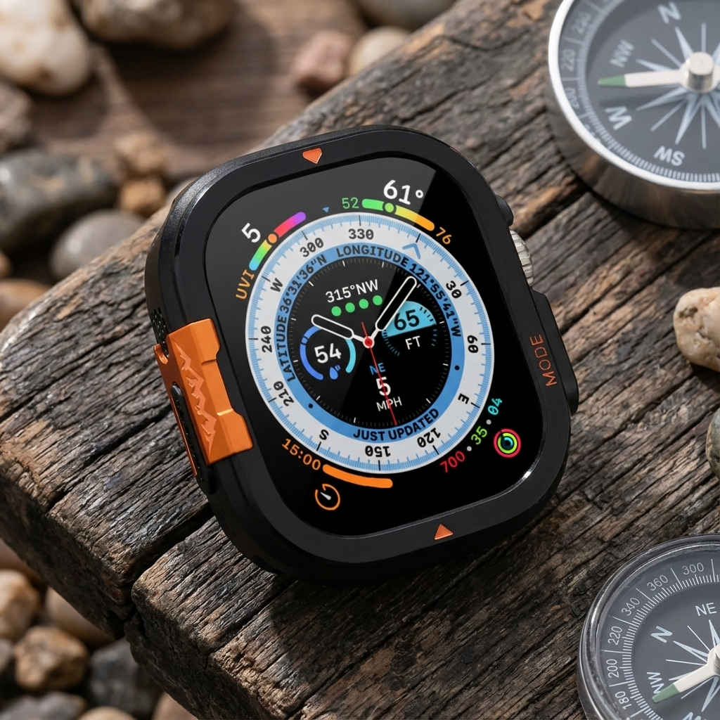 Rugged Metal Bumper Case for Apple Watch Ultra & Series 11/10 – Precision-Fit Display Guard | Thomler