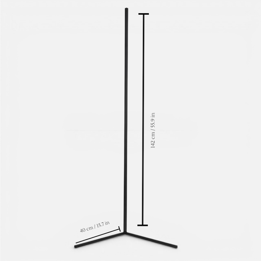 Dimmable Corner Floor Lamp with Remote Control – LED Mood Light for Living Room, Bedroom & Home Office – 3 Color Temperatures | Thomler