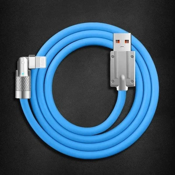 Swivel Head Charging Cord with Fast Data Sync – 47 in Cable for Gaming & Phone Use | Thomler