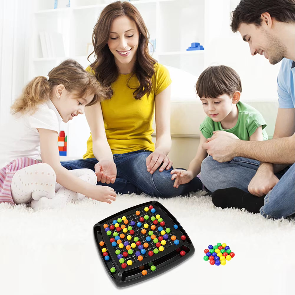 Screen-Free Strategy Board Game for Kids & Adults – Family Fun Logic Puzzle with Color Marbles for 2+ Players | Thomler