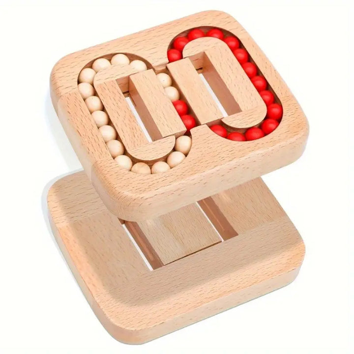 Rotating Puzzle Wooden 13.0 cm Desktop Relaxation Travel Fidget Toy Brain Teaser Stress Relief | Thomler