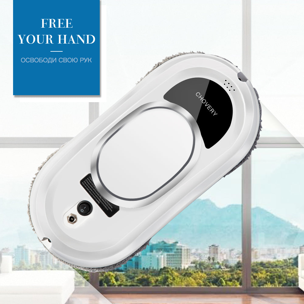 Robotic Window Washing Machine Automatic Glass Cleaner with Wireless Remote Control for Home High-Rise Patio Doors Mirror Panels | Thomler
