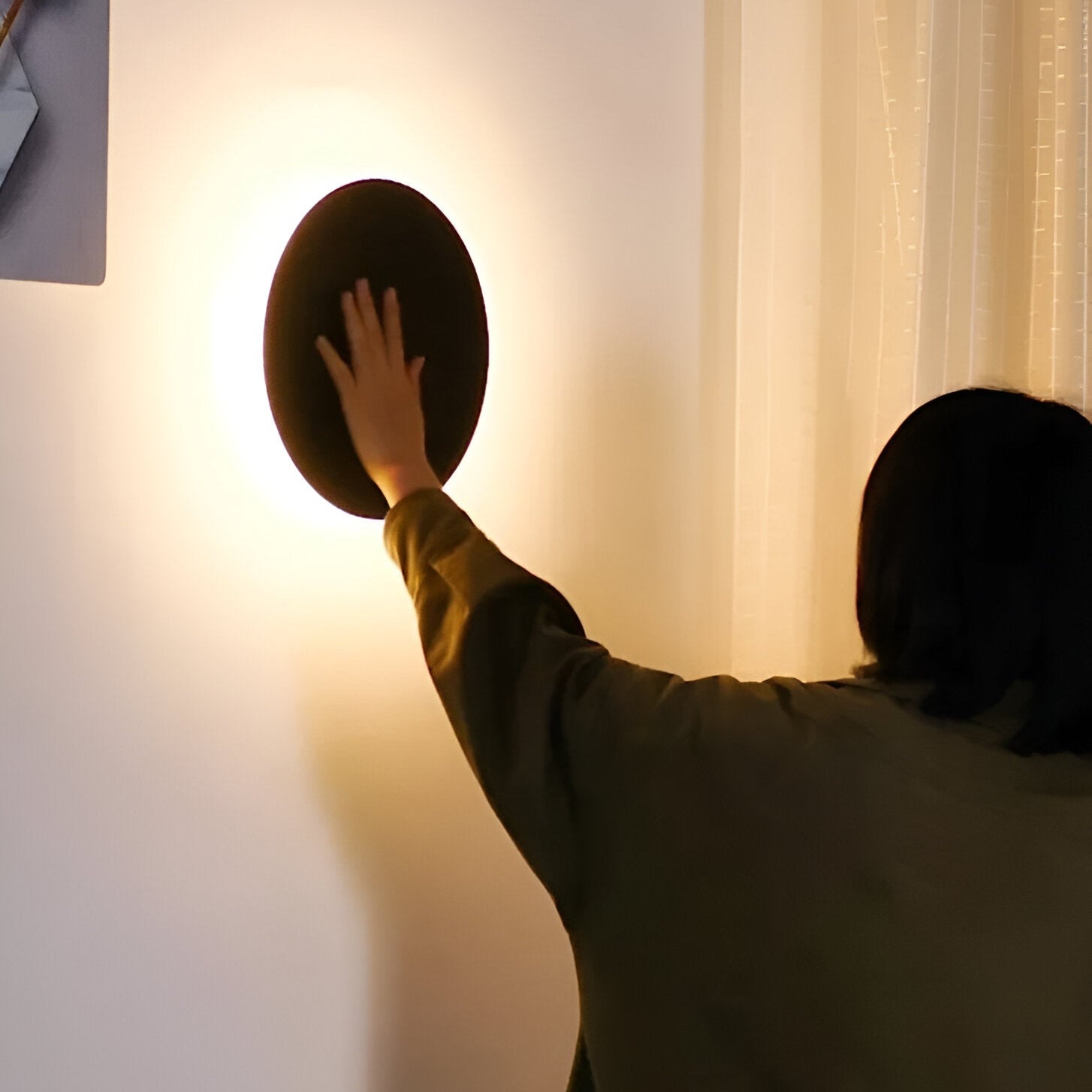 Wall Light Aluminum 11.8 in Round Warm LED Bedroom Hallway Minimalist Modern Nordic Sconce Ambient Lighting | Thomler