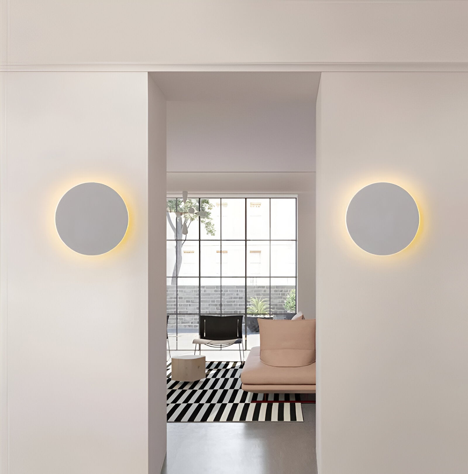 Wall Lamp Aluminium 30.0 cm 10W Warm White Bedroom Hallway Nordic Japandi LED Accent Lighting | Thomler
