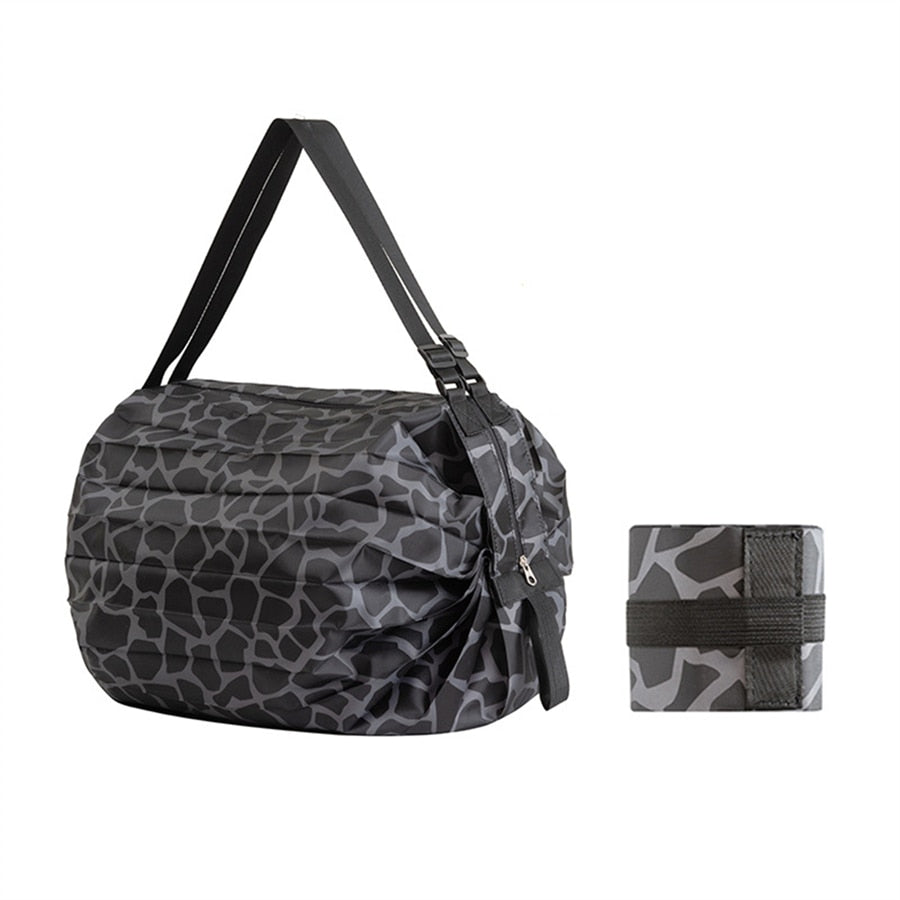 Collapsible Grocery Bag with Reinforced Straps and Water-Resistant Oxford Fabric for Shopping, Travel, Picnics, Eco-Friendly Reusable Tote | Thomler