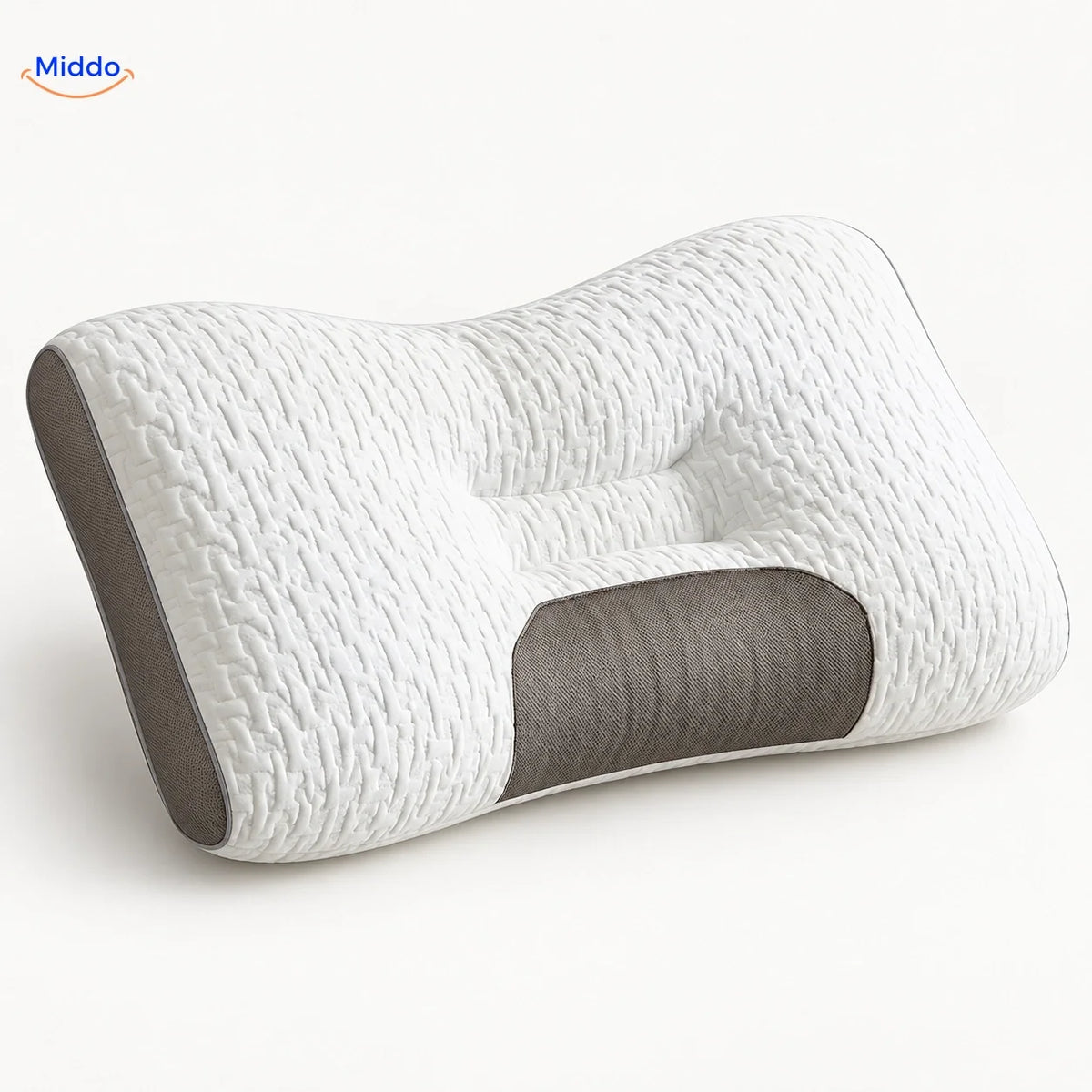 Cervical Support Pillow for Back & Side Sleepers with 2 Free Velvet Covers | Thomler