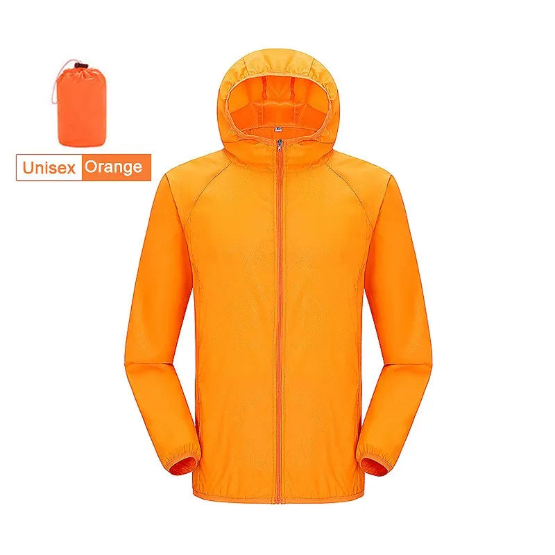 Packable Rain Shell Jacket with UPF 40+ Sun Protection & Quick-Dry Fabric for Hiking, Running, Cycling & Everyday Outdoor Use | Thomler